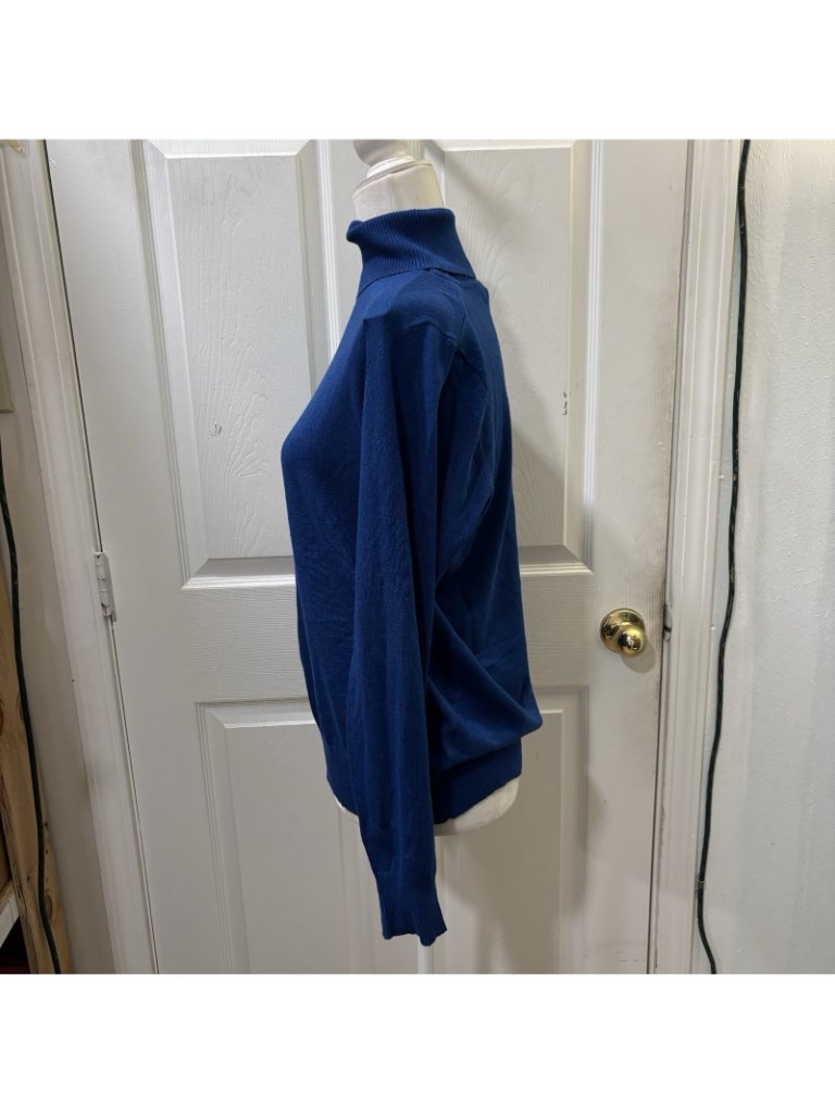 Joseph A. Riyal Blue Ling Sleeve Turtle Neck Sweater Old Money Classic Size Pxl — image 5 of 8